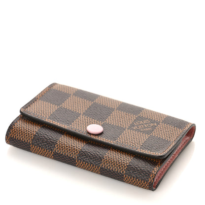 Louis Vuitton Damier Ebene Multicles 6 Key Holder Rose Ballerine 8 of 9