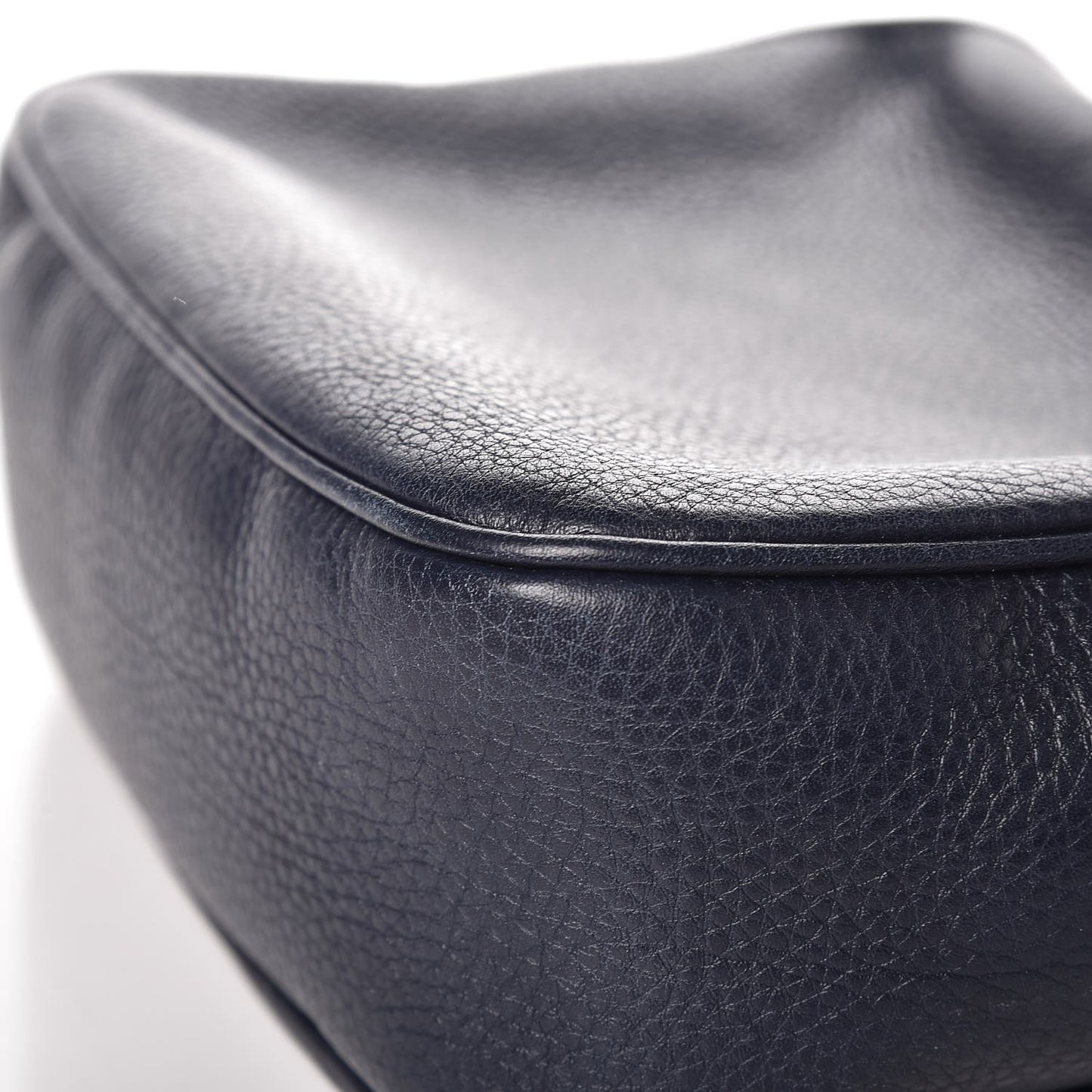 Pebbled Calfskin Small Soho Disco Bag Blue