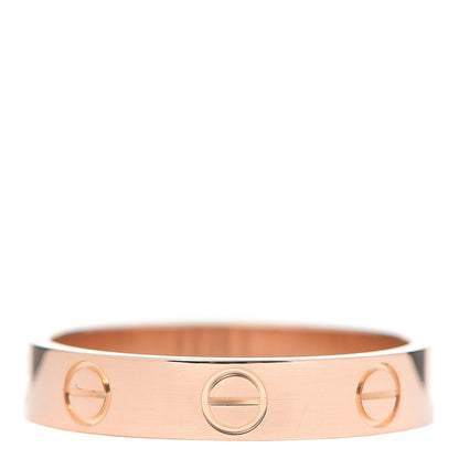 Cartier 18K Pink Gold 3.5mm LOVE Wedding Band Ring 51 5.25 3 of 4