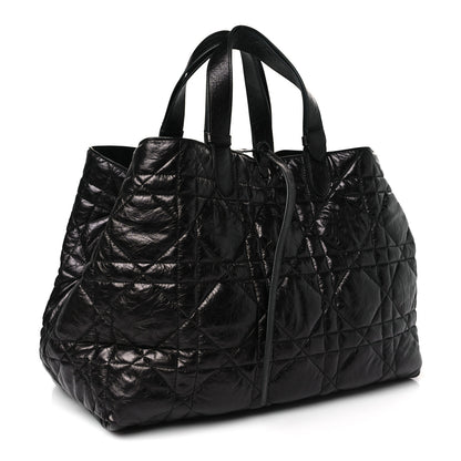 Christian Dior Crinkled Calfskin Macrocannage Large Toujours Black 4 of 10