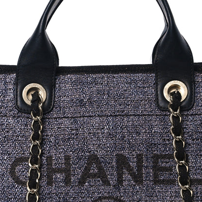 Chanel Lurex Boucle Medium Deauville Tote Black 8 of 12