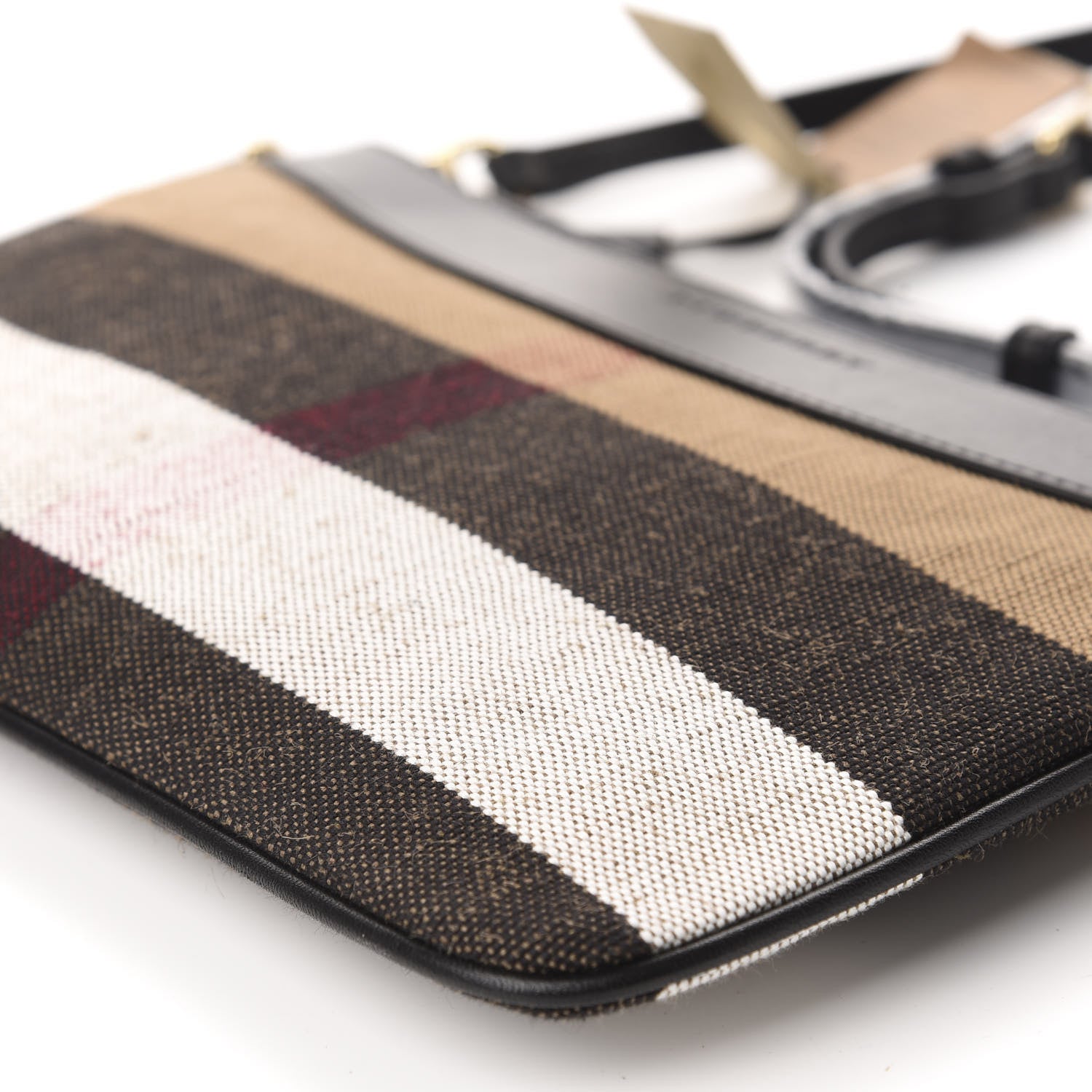 Burberry Mega Check Peyton Crossbody Clutch Bag Black 7 of 11