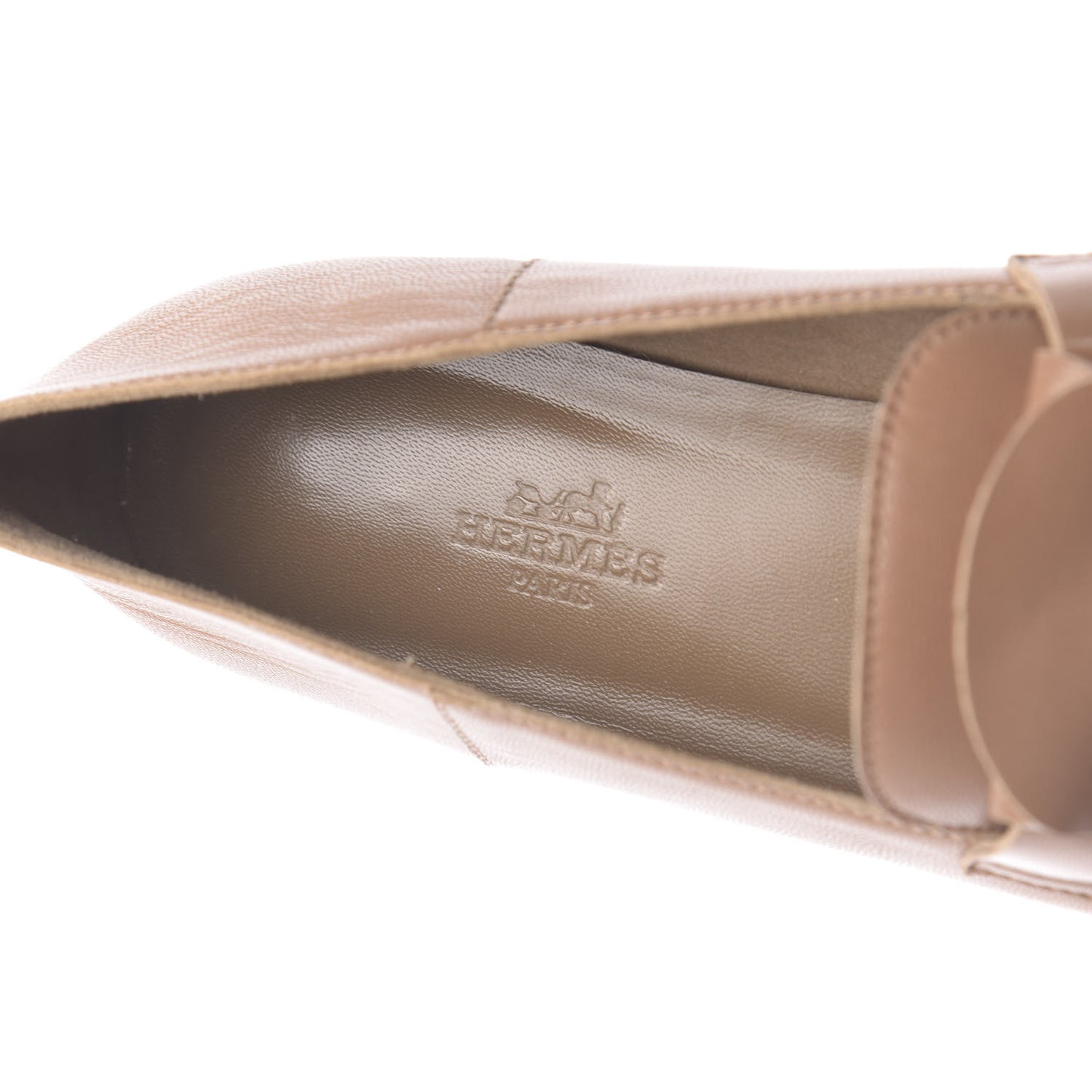 Supple Goatskin Womens Time Loafers 37 Havane