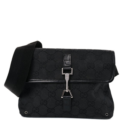 Gucci GG Monogram Web Flight Belt Bag Black 1 of 21