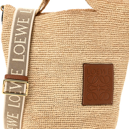 Loewe Raffia Mini Slit Tote Bag Natural Tan 7 of 9