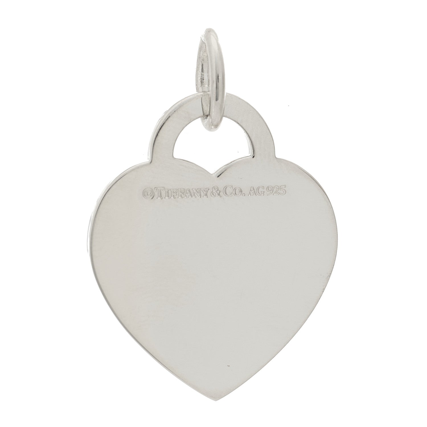 Tiffany Sterling Silver Large Heart Tag Charm 1704793 – FASHIONPHILE