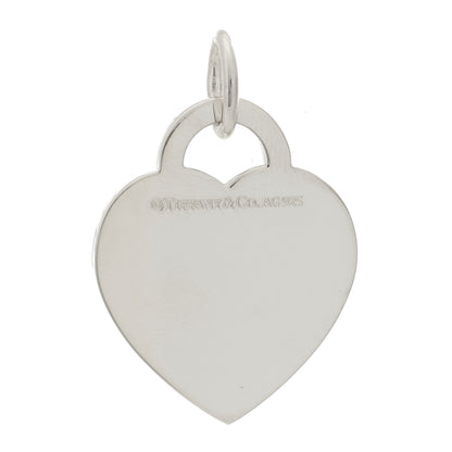 Tiffany Sterling Silver Large Heart Tag Charm 3 of 3