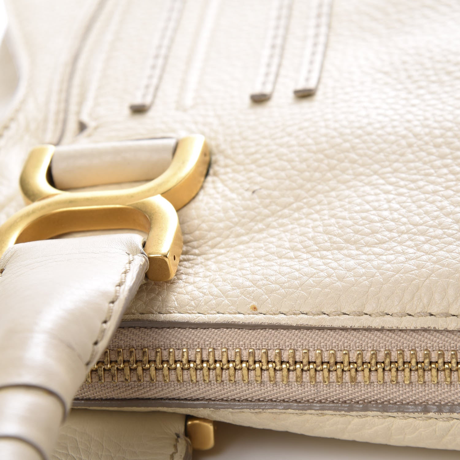 Chloe Calfskin Medium Marcie Satchel Cream 11 of 14