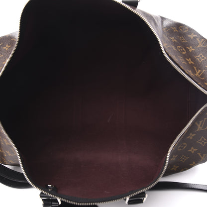 Louis Vuitton Monogram Macassar Keepall Bandouliere 55 4 of 12