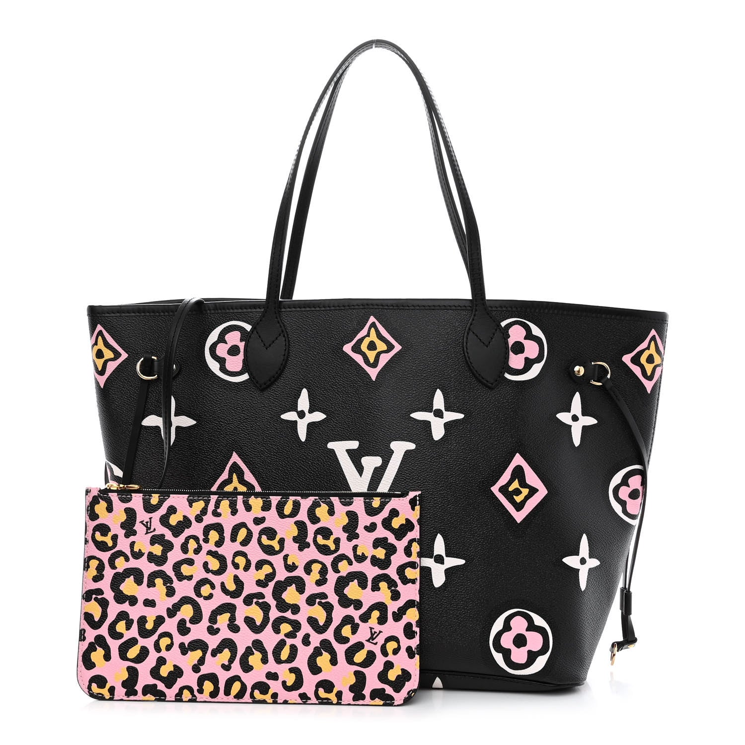 Louis Vuitton Monogram Giant Wild At Heart Neverfull MM Black 1 of 9