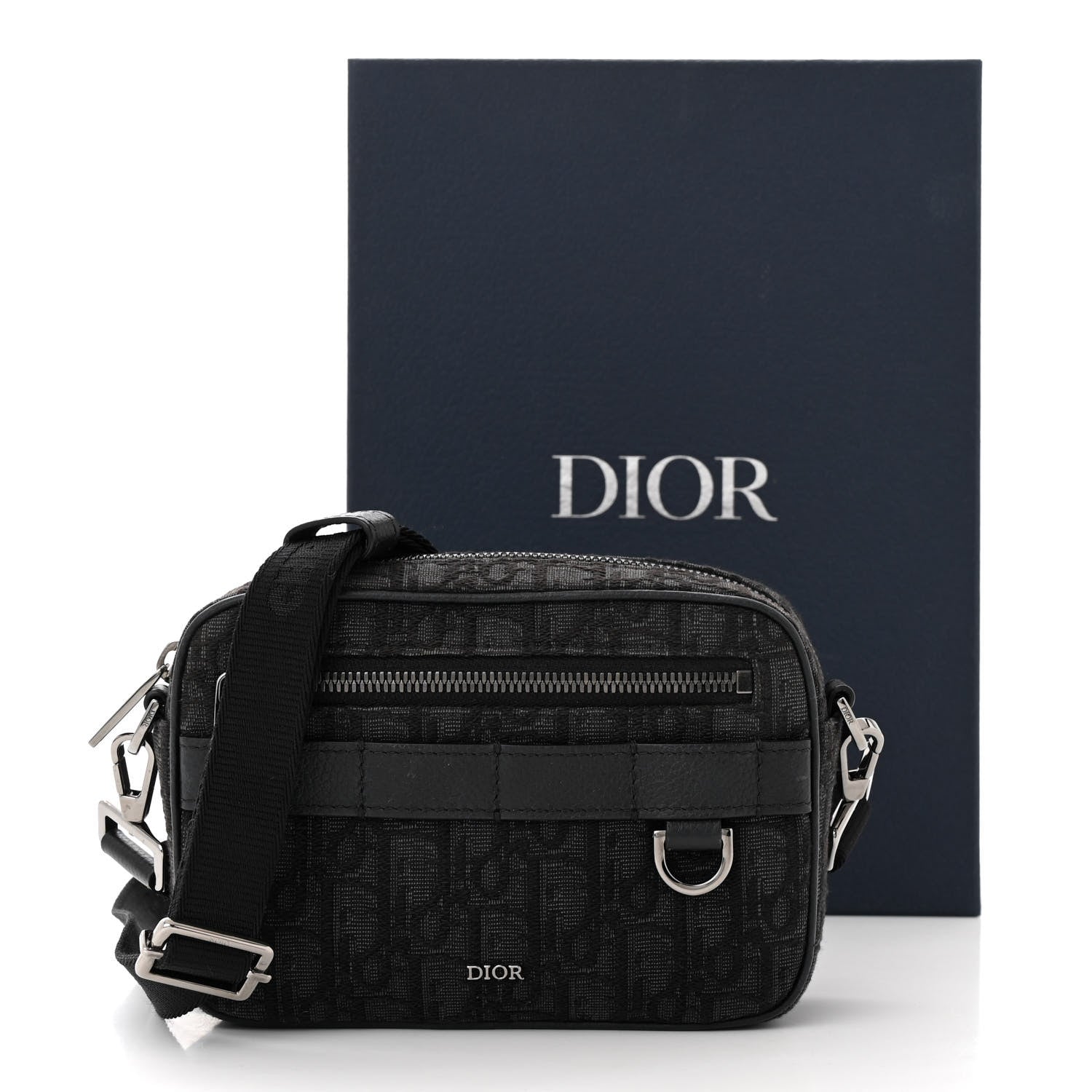 Christian Dior HOMME Oblique Safari Messenger Black 12 of 12