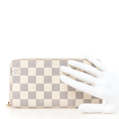 Louis Vuitton Damier Azur Zippy Wallet 2 of 8