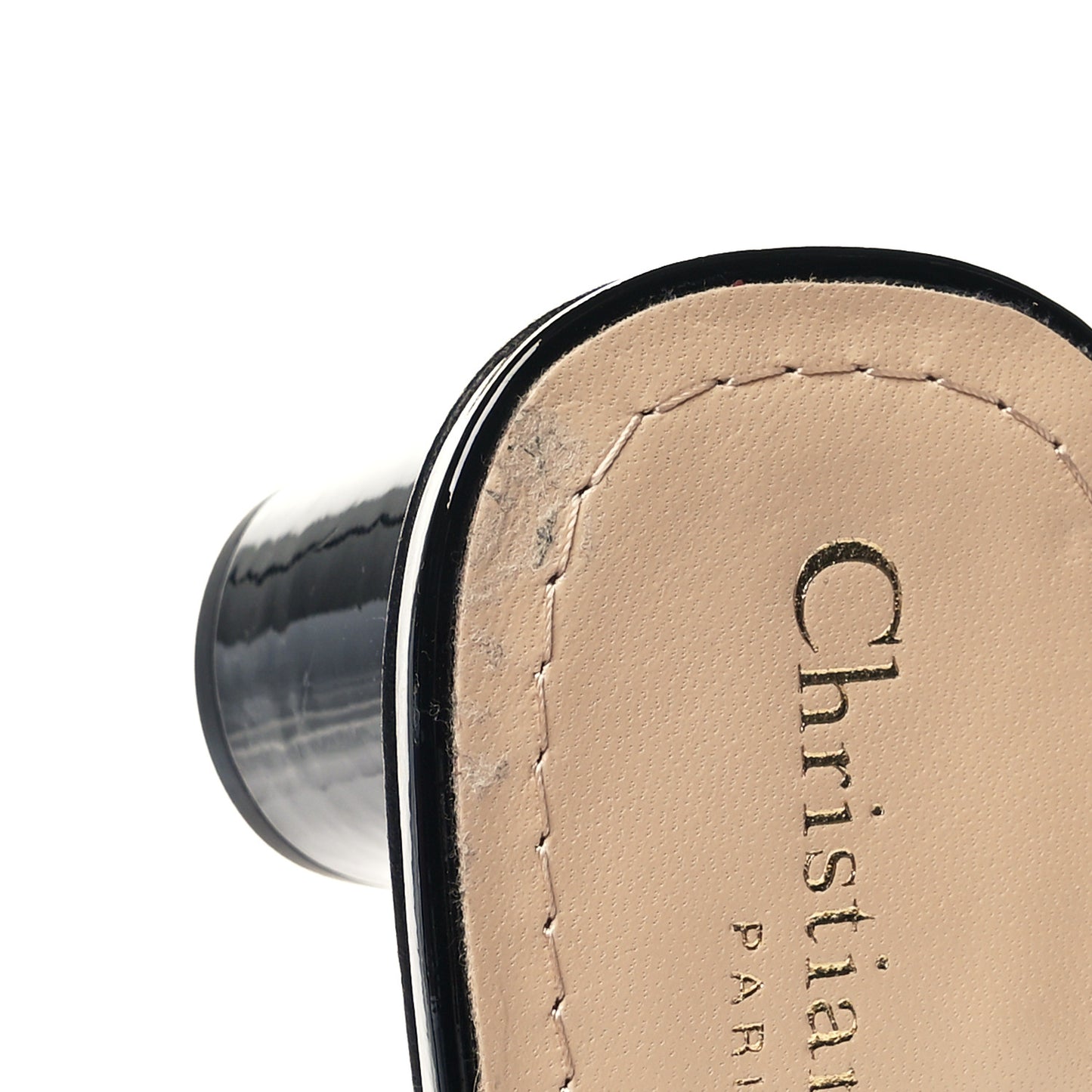 Patent C'est Dior 50mm Slide Sandals 41.5 Black