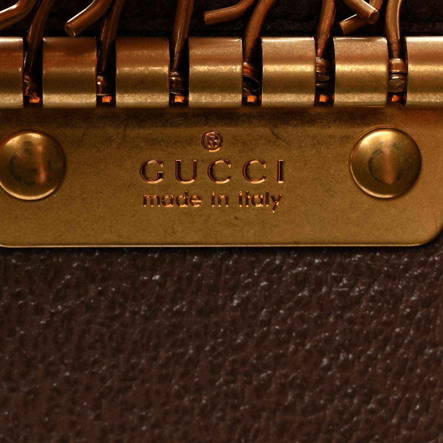 Gucci GG Supreme Monogram Web Ophidia 6 Key Holder Case Beige New Acero 7 of 9