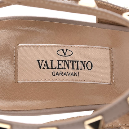 Valentino Garavani Patent Nappa Rockstud Ankle Strap 100mm Pumps 38 Poudre 7 of 10