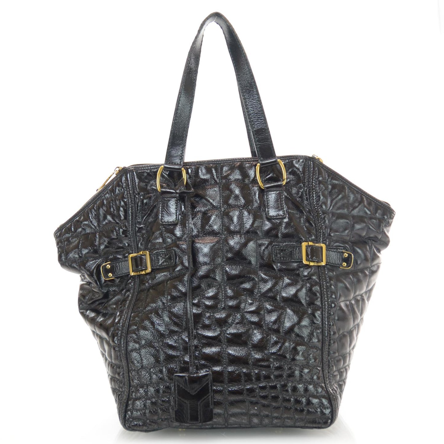 Patent Croc Downtown Tote Black
