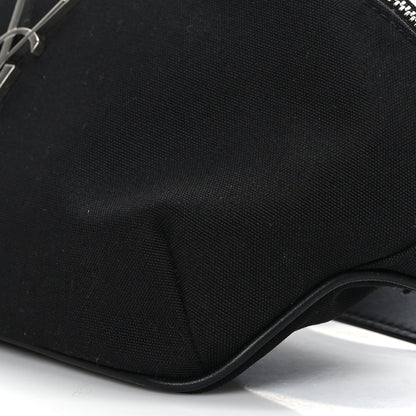 Saint Laurent Canvas Monogram Belt Bag Black 8 of 9