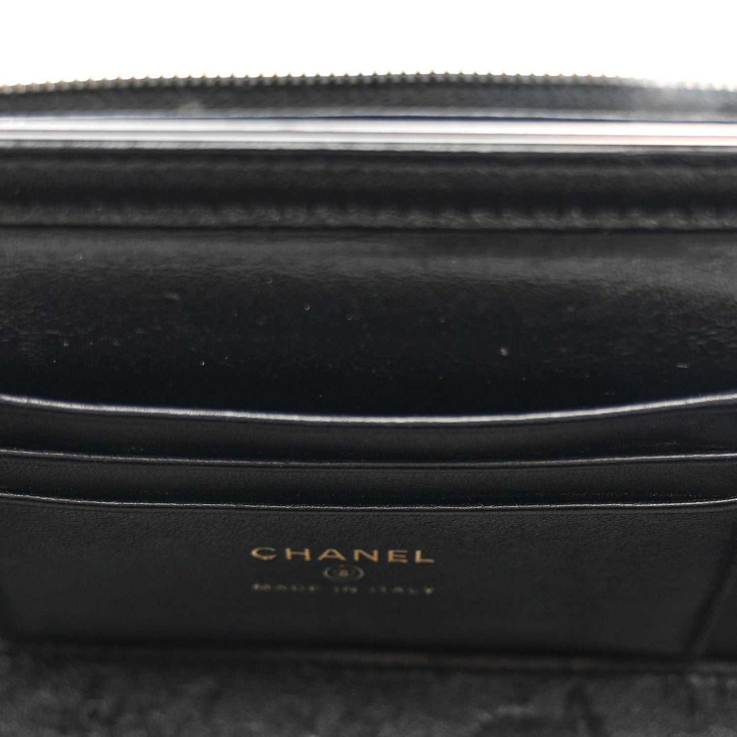 Chanel Tweed Quilted Small Vanity Case With Chain Black Purple Green Red 12 of 12