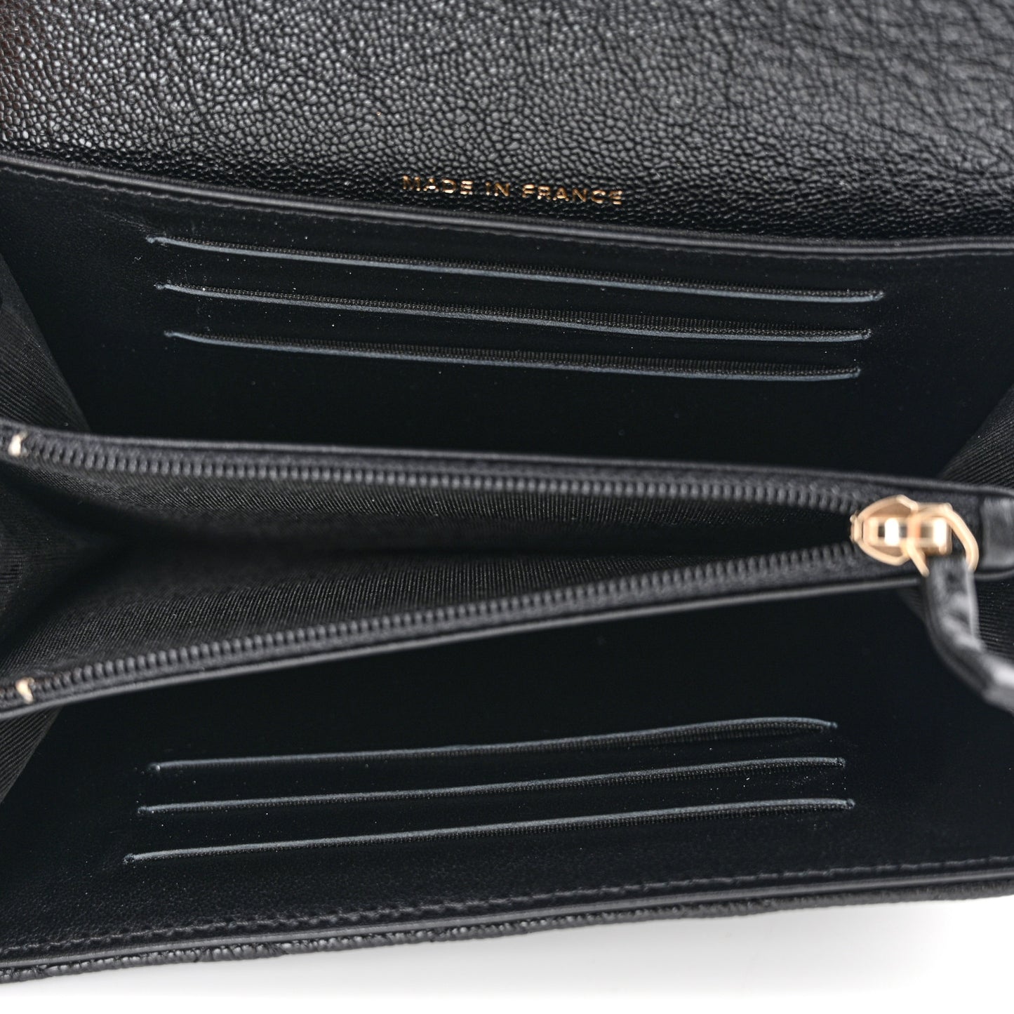 Caviar Quilted Medium Boy Flap Wallet Black