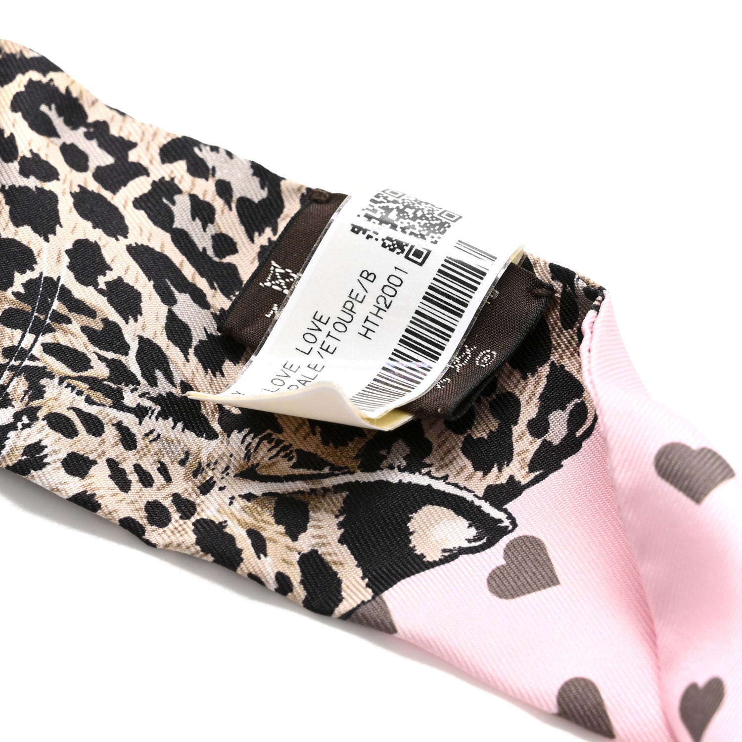 Hermes Silk Jungle Love Love Twilly Rose Pale Etoupe 4 of 4