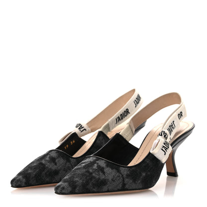 Christian Dior Denim Ribbon J'Adior Slingback 65mm Pumps 36 Blue 4 of 12