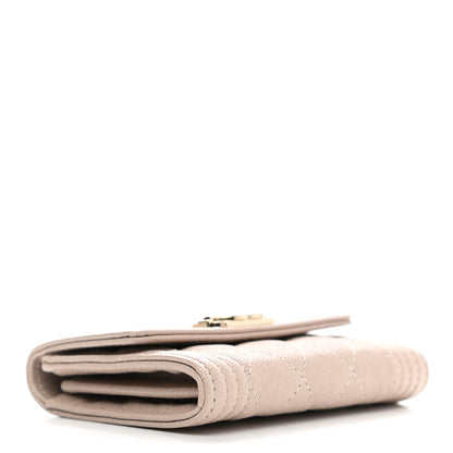 Chanel Caviar Quilted Boy Card Holder Wallet Beige 4 of 9