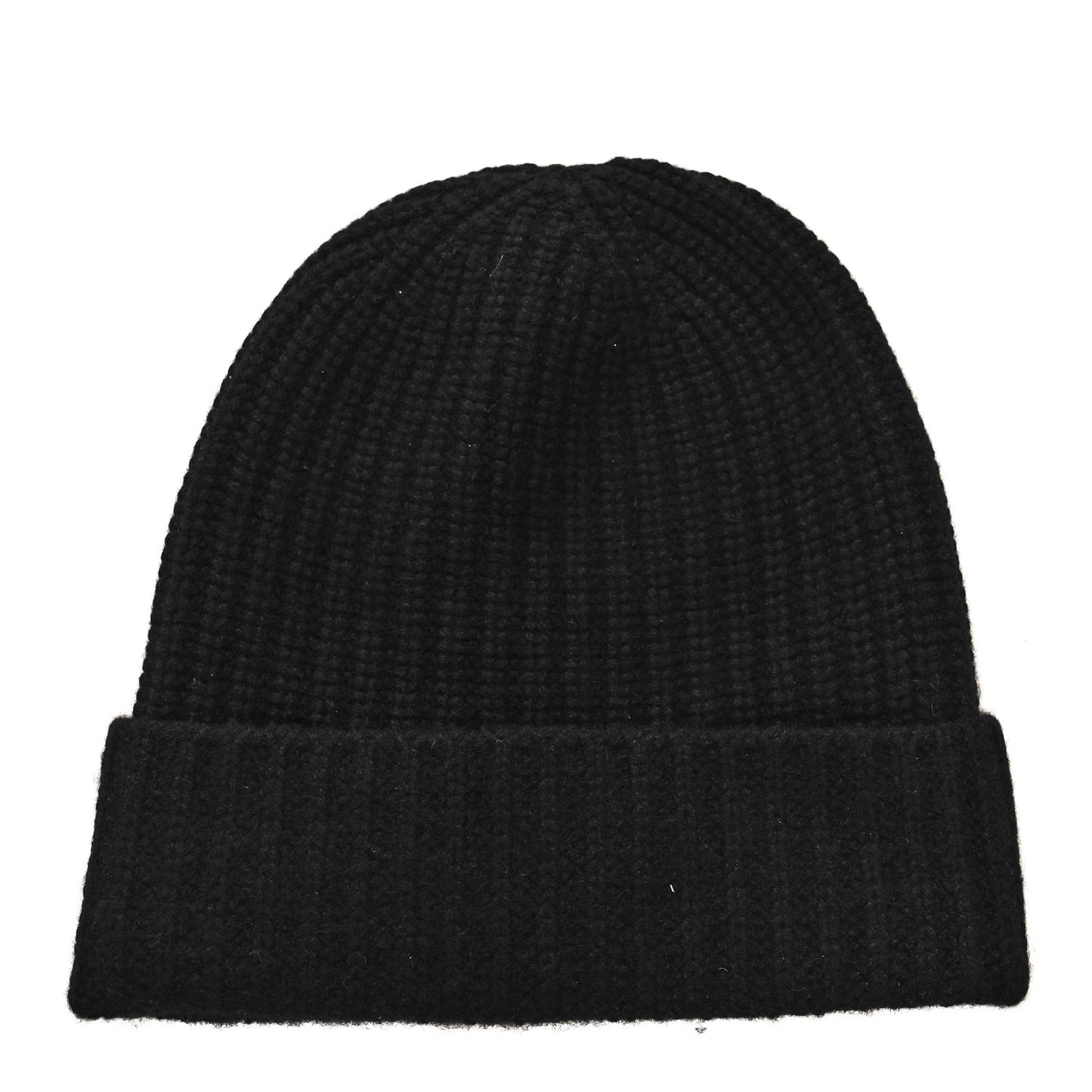 Cashmere CC Brooch Beanie Hat Black Ruthenium