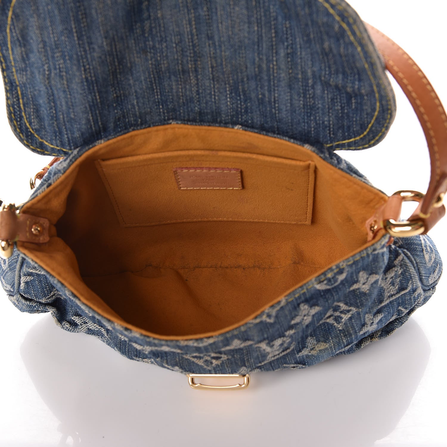Louis Vuitton Monogram Denim Mini Pleaty Blue 5 of 15