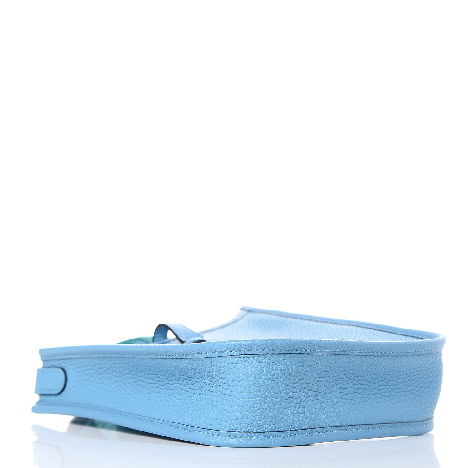 Hermes Taurillon Clemence Amazone Evelyne TPM Bleu Du Nord Vert Verone 4 of 9