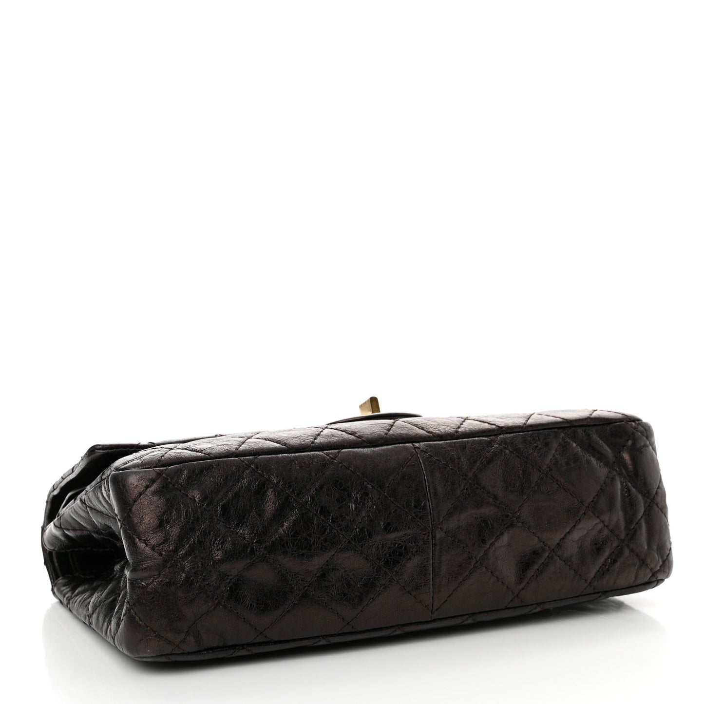 Metallic Aged Calfskin Quilted 2.55 Reissue 226 Flap Brown