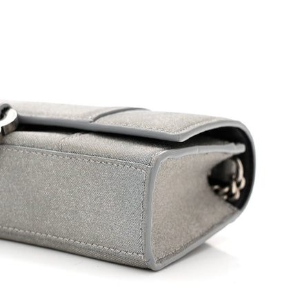 Balenciaga Glitter Fabric Hourglass Chain Bag Grey 9 of 9