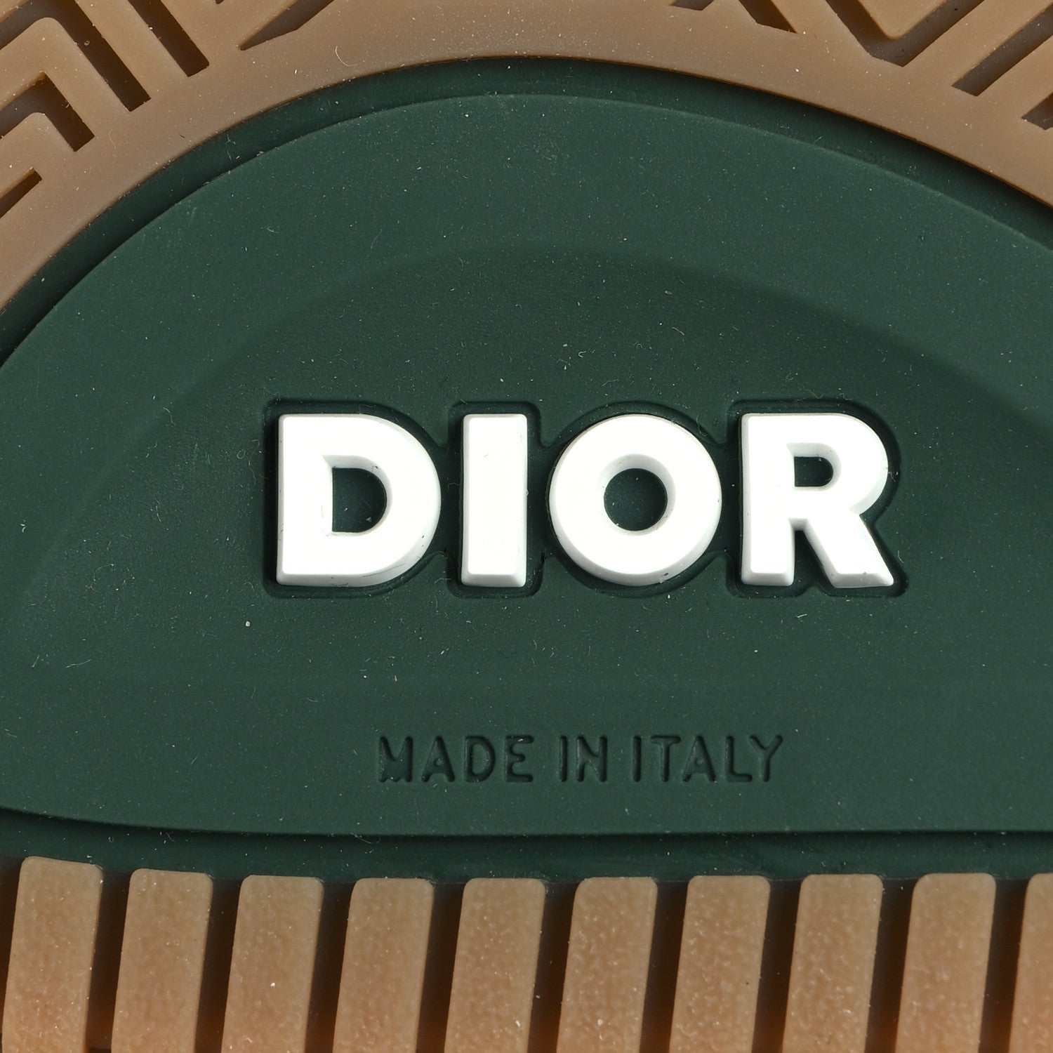 Christian Dior Smooth Calfskin Oblique Galaxy Mens B27 Low Top Sneakers 42 Green Beige 7 of 9