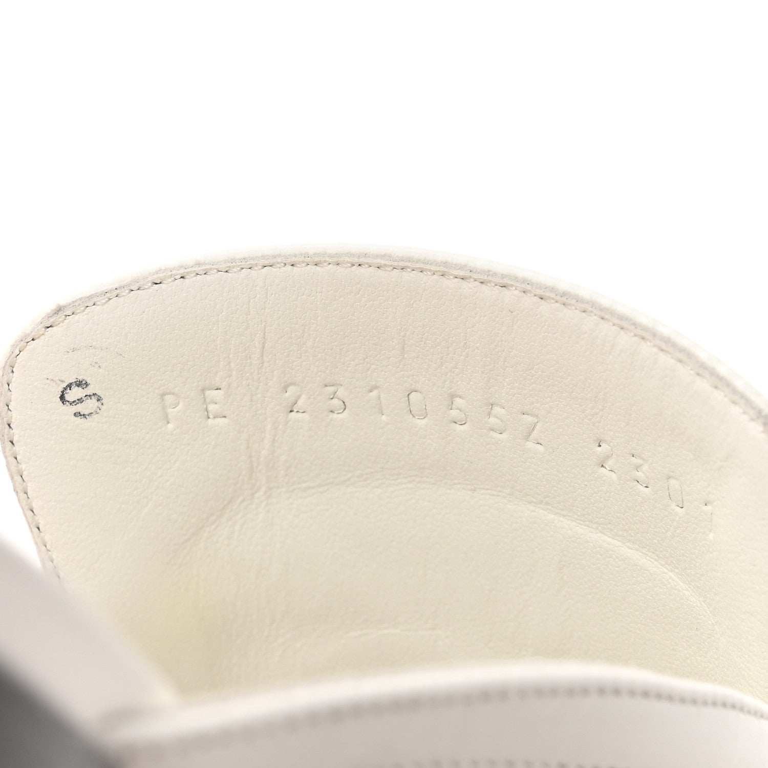 Hermes Calfskin Womens Groupie Mules 35.5 White 8 of 10