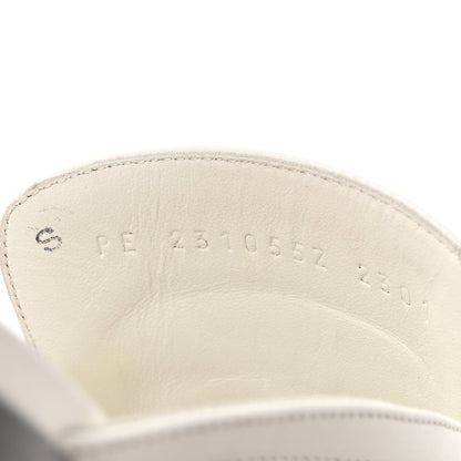 Hermes Calfskin Womens Groupie Mules 35.5 White 8 of 10