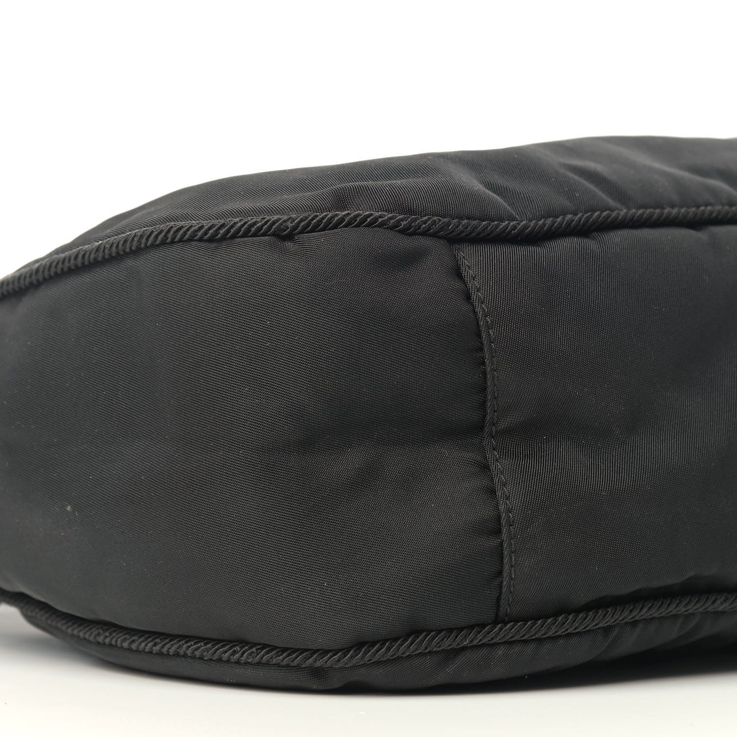 Tessuto Nylon Beaded Bag Black