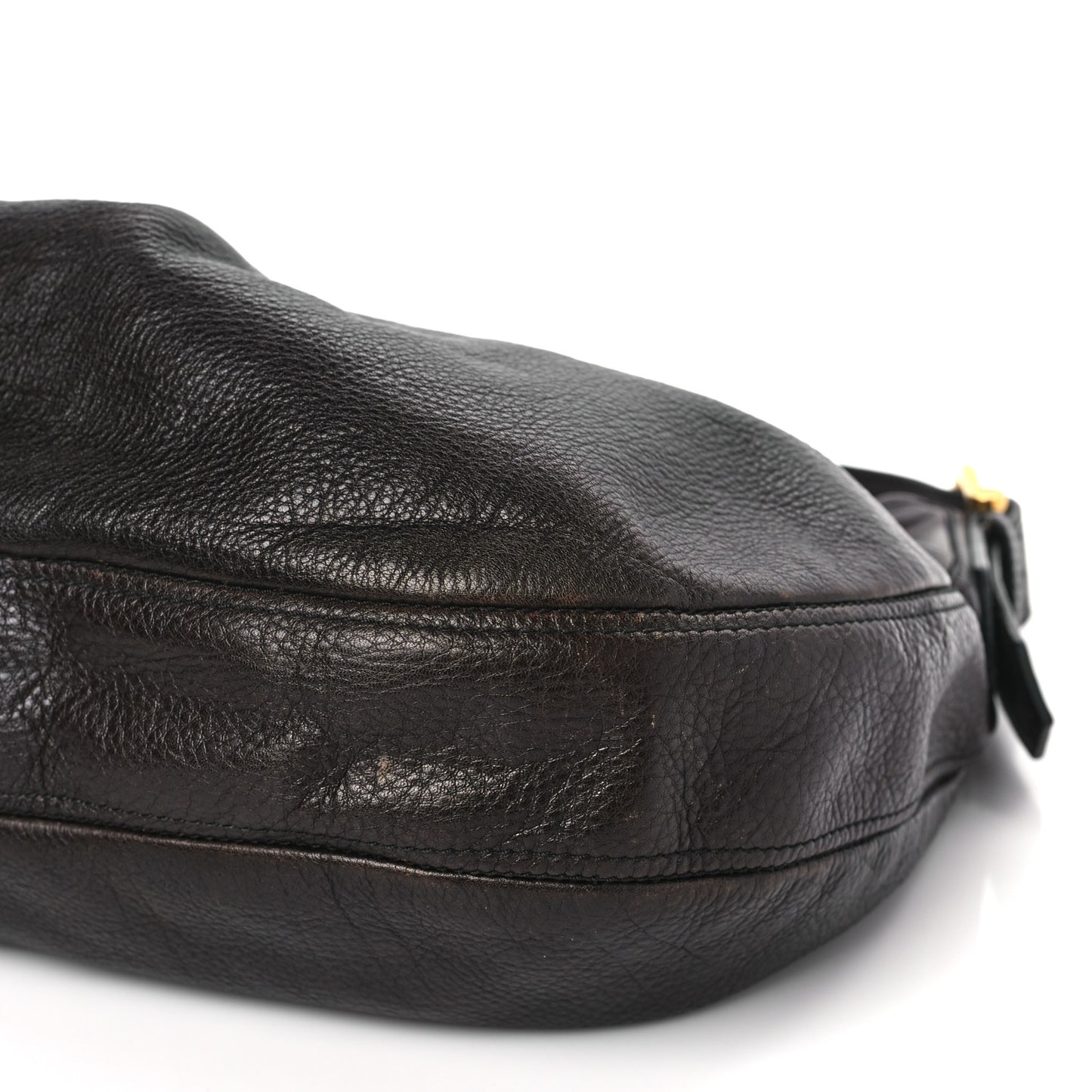 Calfskin Malika Hobo Dark Brown
