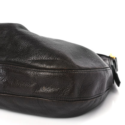 Burberry Calfskin Malika Hobo Dark Brown 8 of 11