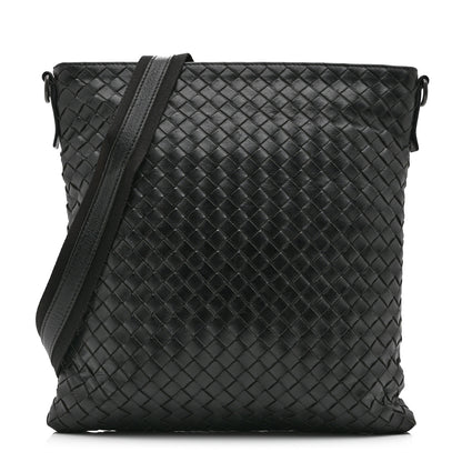 Bottega Veneta Nappa Intrecciato VN Crossbody Messenger Bag Black 1 of 12
