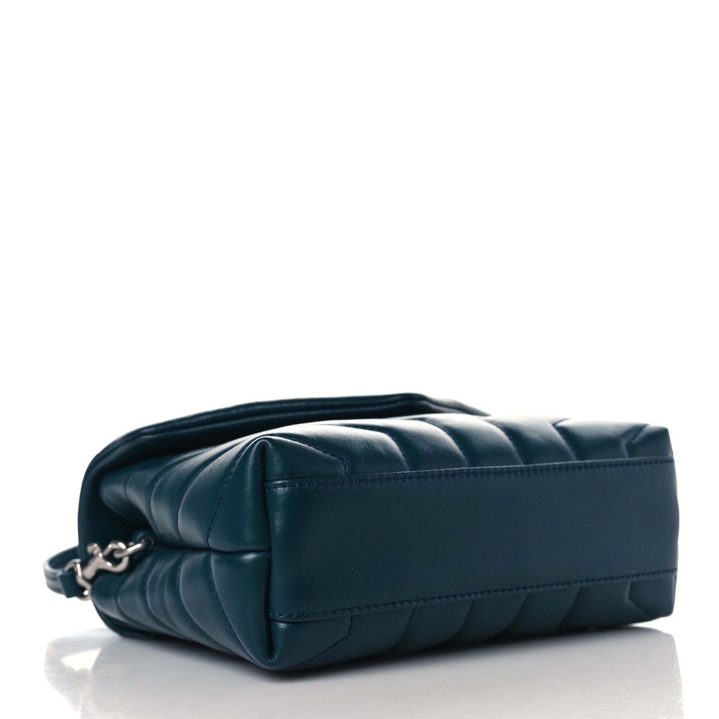 Calfskin Y Quilted Monogram Toy Loulou Satchel Dark Turquoise
