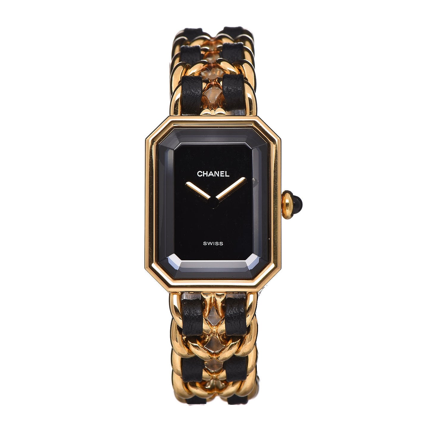 Stainless Steel Lambskin 20mm Chain Premiere Quartz Watch Gold L