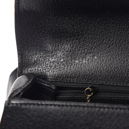 Gucci Calfskin Bamboo Top Handle Bag Black 13 of 13