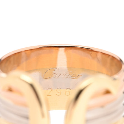 Cartier 18K Pink Yellow White Gold 13mm C De Cartier Ring 52 6 4 of 4