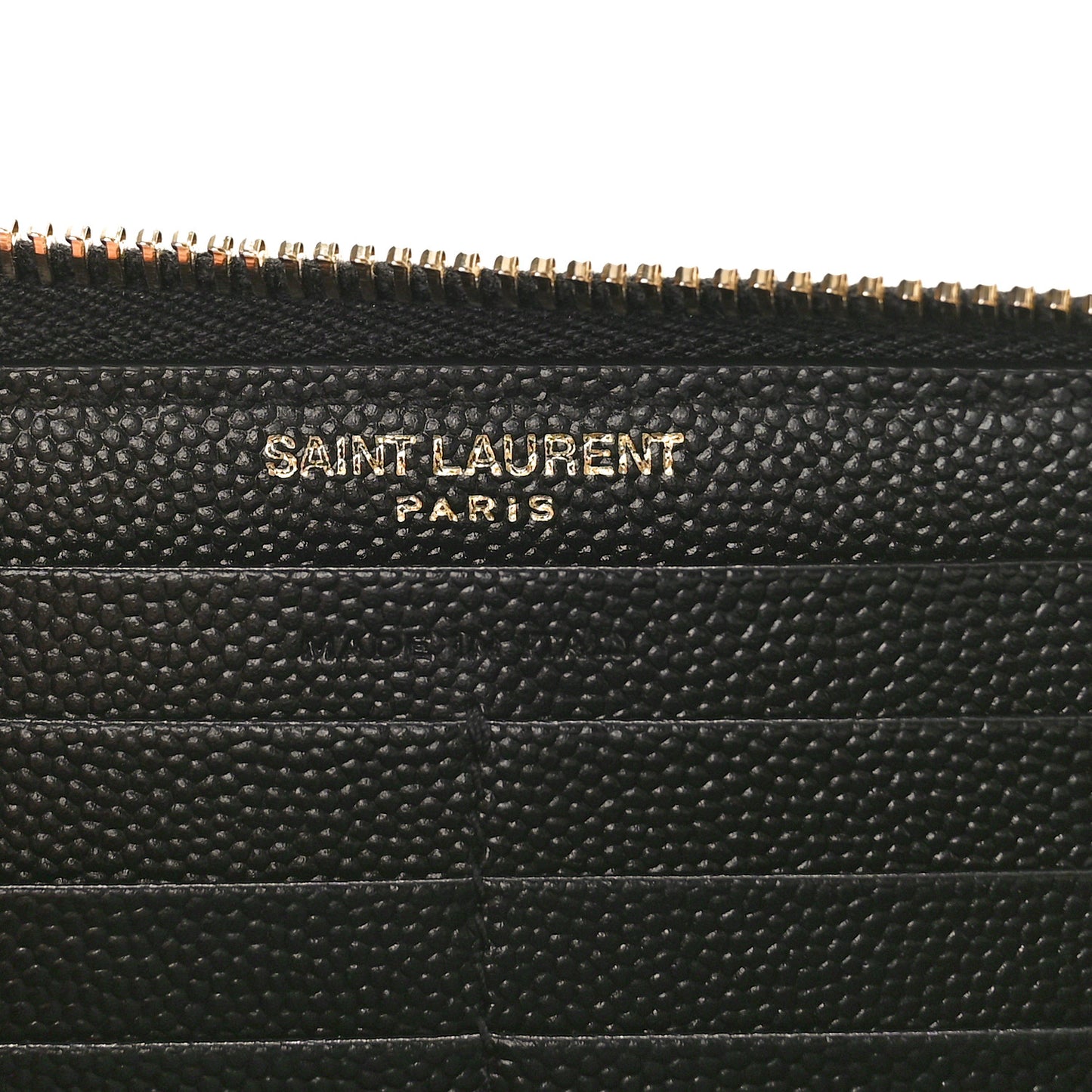 Grain De Poudre Matelasse Chevron Monogram Zip Around Wallet Black