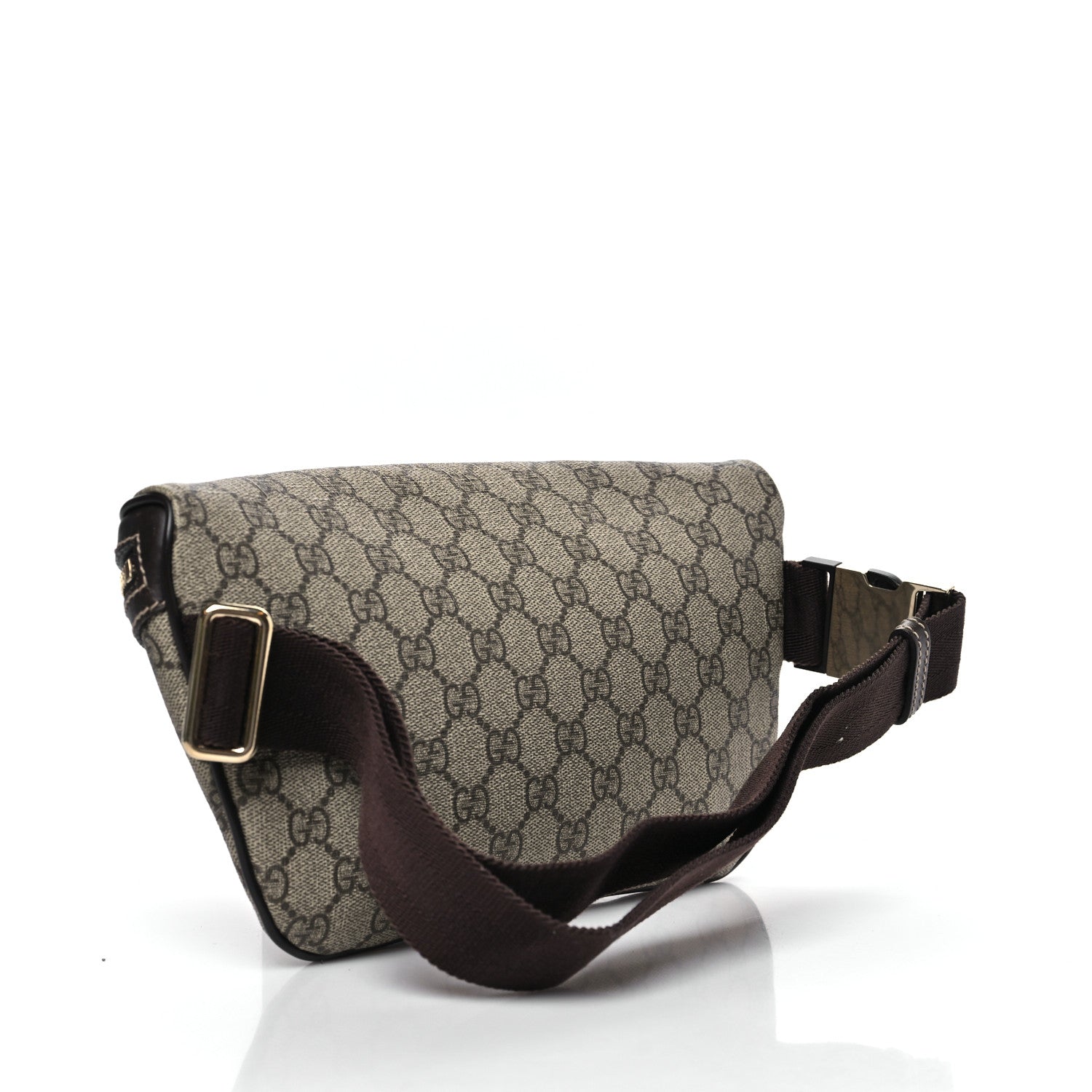 Gucci GG Supreme Monogram Belt Bag Dark Brown 3 of 10