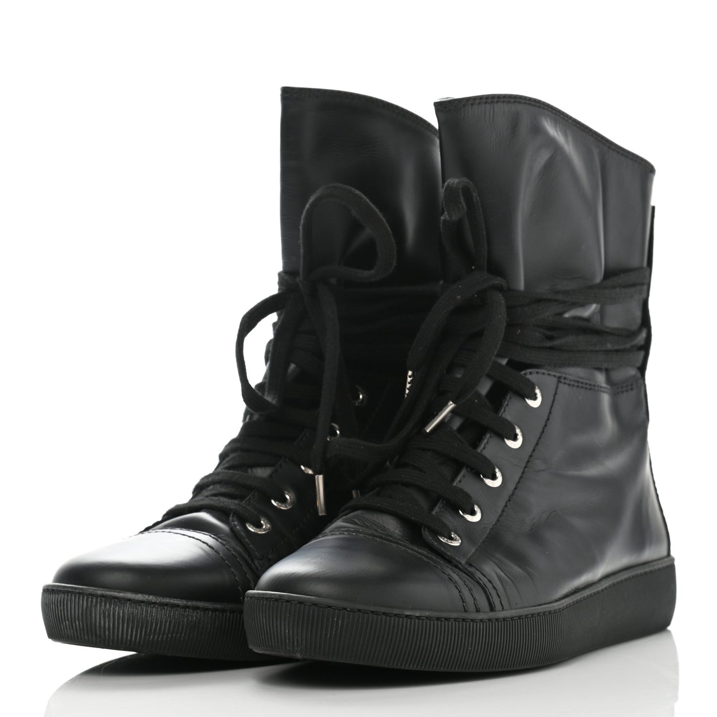Lambskin Boots 38 Black