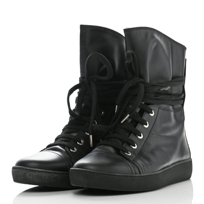 Chanel Lambskin Boots 38 Black 3 of 11