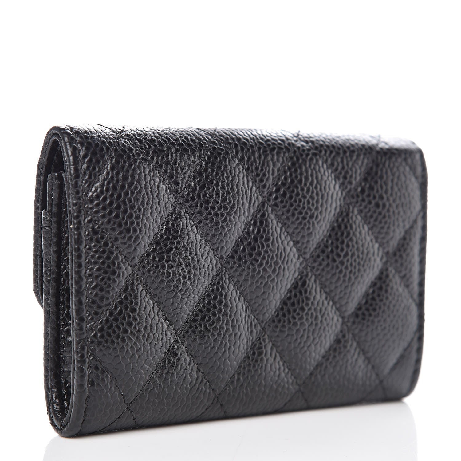 Chanel Caviar Quilted Flap Card Holder Black 3 of 9