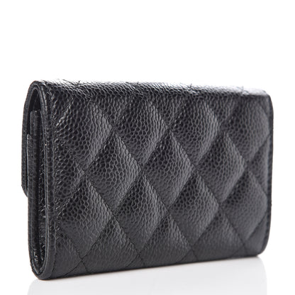 Chanel Caviar Quilted Flap Card Holder Black 3 of 9