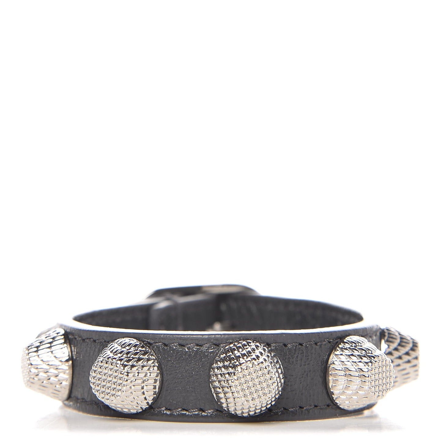 Agneau Giant 12 Silver Hardware Stud M Bracelet Gris Fossile