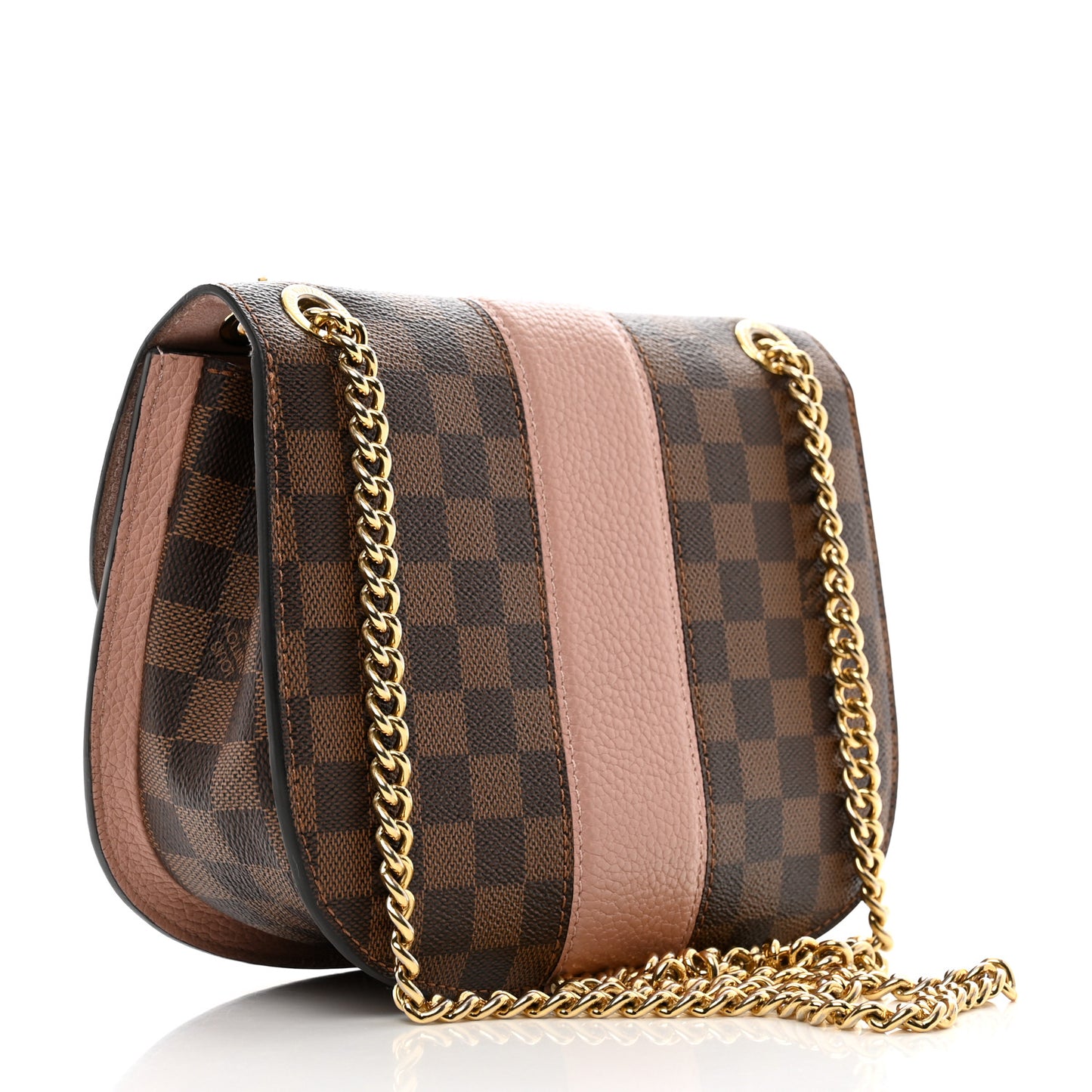 Damier Ebene Cuir Taurillon Wight Magnolia